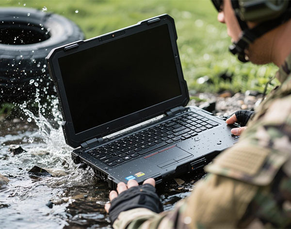 普通本和軍用加固筆記本電腦的區別?防水防爆防摔的真移動工作站!